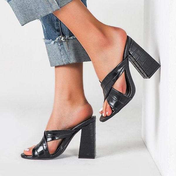 block heel slippers for women elegant high heel shoes laides outdoor summer open toe sandals fashion fish-mouth shoes fe4, Black
block heel slippers for women elegant high heel shoes laides outdoor summer open toe sandals fashion fish-mouth shoes fe4, Black