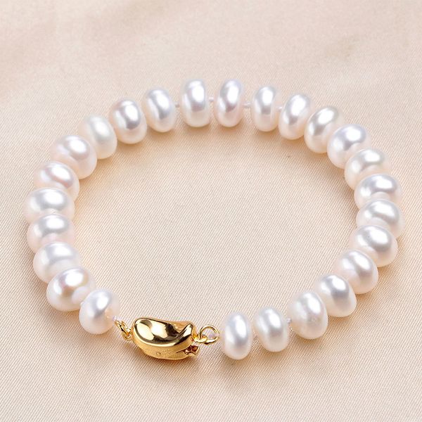 high luster real natural pearl bracelet 925 sterling silver jewelry 18/20cm freshwater pearl 8-9mm bracelets bangles for women, Black
high luster real natural pearl bracelet 925 sterling silver jewelry 18/20cm freshwater pearl 8-9mm bracelets bangles for women, Black
