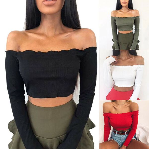 women's robe femme solid casual off shoulder ruffled long sleeve tunic t-shirts women summer chiffon top, White
women's robe femme solid casual off shoulder ruffled long sleeve tunic t-shirts women summer chiffon top, White