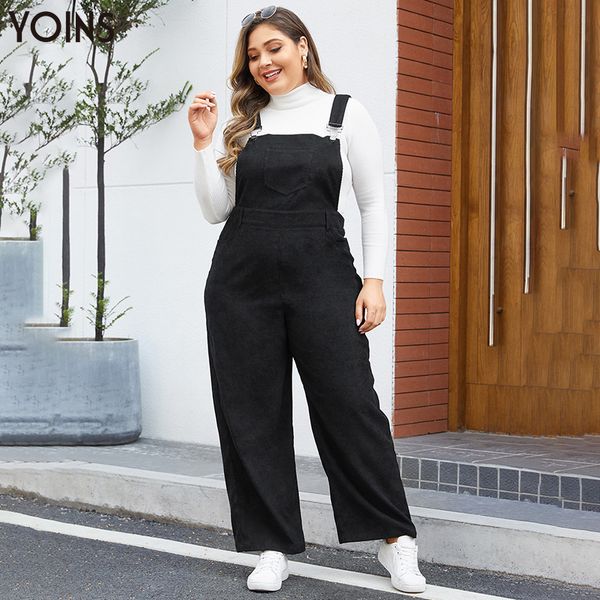 

yoins fashion square neck sleeveless adjustable shoulder straps corduroy jumpsuit 2019 women casual playsuits overalls body top, Black;white