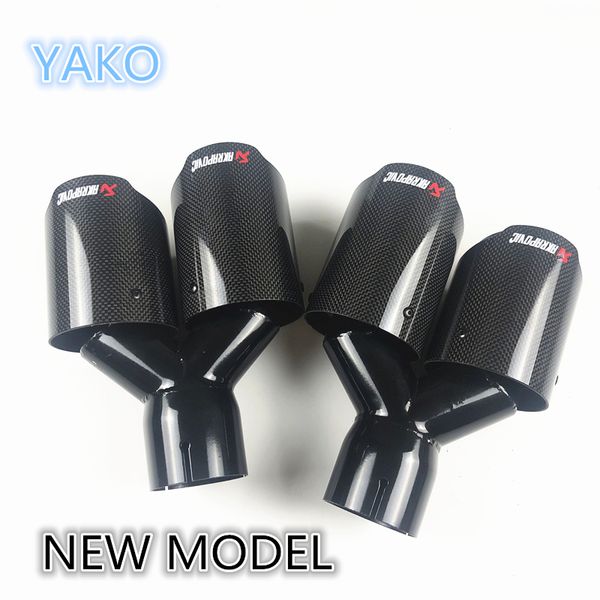 1 piece dual exhaust tip auto glossy carbon fiber + glossy stainless steel y style exhaust pipes
1 piece dual exhaust tip auto glossy carbon fiber + glossy stainless steel y style exhaust pipes