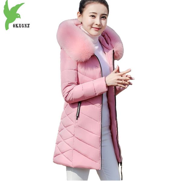 cotton jacket women winter parkas 2018 new thick warm fur collar hooded coat female plus size slim student parkas okxgnz2097, Black
cotton jacket women winter parkas 2018 new thick warm fur collar hooded coat female plus size slim student parkas okxgnz2097, Black