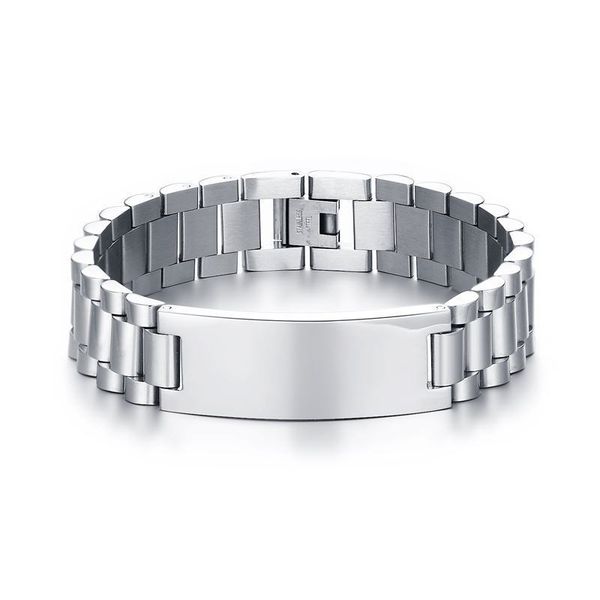 fashion mens bracelets stainless steel designer made scratch resistant id bracelet for men engraving armband pulsera jewelr, Golden;silver
fashion mens bracelets stainless steel designer made scratch resistant id bracelet for men engraving armband pulsera jewelr, Golden;silver