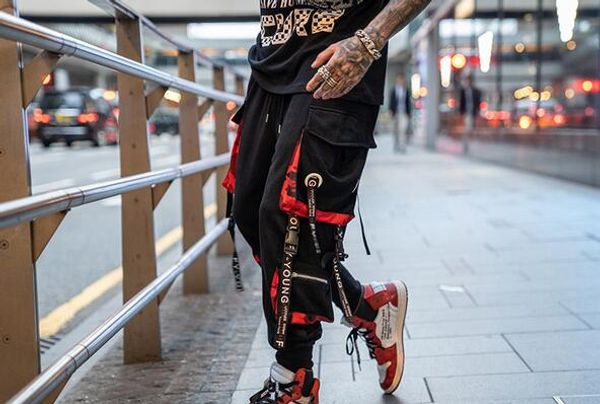 pants men block hit color pocket track pants male fashion trousers elastic waist hip hop joggers sweatpants streetwear, Black
pants men block hit color pocket track pants male fashion trousers elastic waist hip hop joggers sweatpants streetwear, Black
