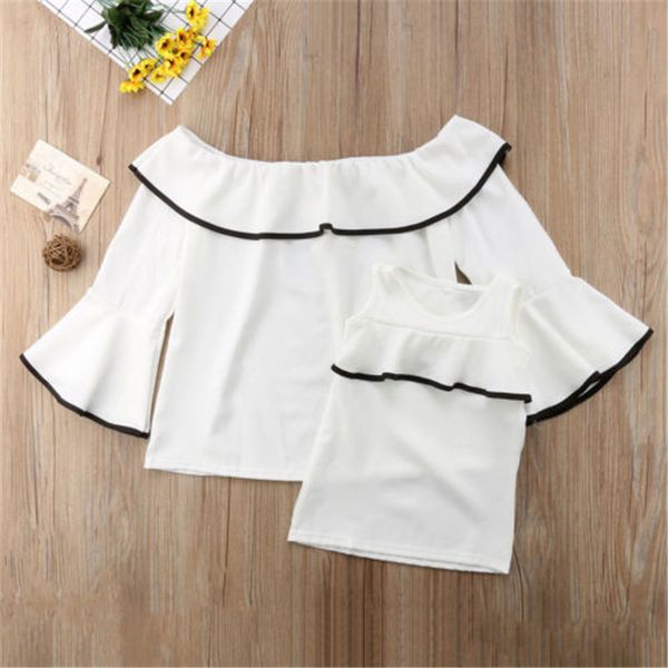 family matching outfits new fashion mother daughter clothes summer women baby girls off-shoulder ruffle t-shirt family look, Blue
family matching outfits new fashion mother daughter clothes summer women baby girls off-shoulder ruffle t-shirt family look, Blue