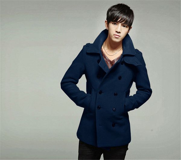 new mens coat double breasted long jackets casual mandarin collar autumn winter coats fashion designer apparel, Black
new mens coat double breasted long jackets casual mandarin collar autumn winter coats fashion designer apparel, Black