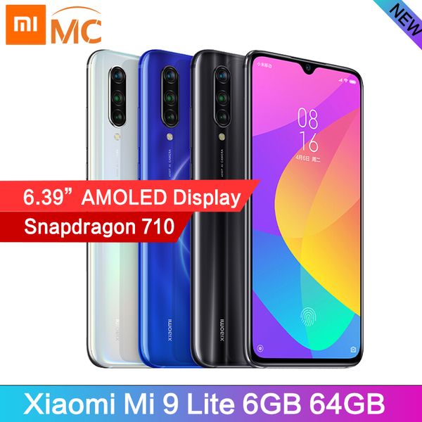 

(Предпродажа)глобальная версия Xiaomi Mi 9 Lite 6GB 64GB 6.39" AMOLED мобильный телефон Snapdragon 710 Oct