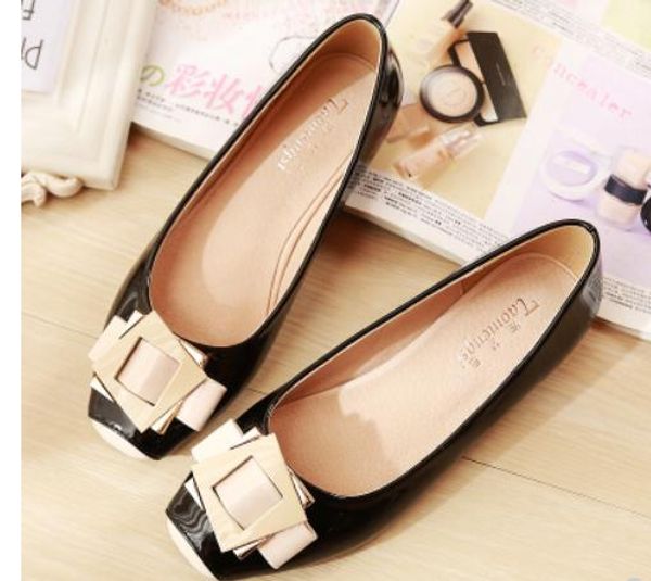 2019 women's shoes in spring and autumn with new style flat bottom square head bowknot@179, Black
2019 women's shoes in spring and autumn with new style flat bottom square head bowknot@179, Black