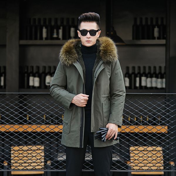 dajane winter cold outdoor thickening fur detachable fur long raccoon collar parker winter warm coat, Black
dajane winter cold outdoor thickening fur detachable fur long raccoon collar parker winter warm coat, Black