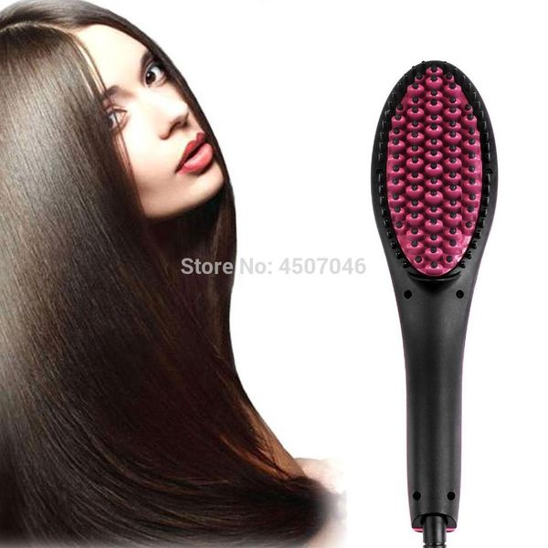 eu us uk hair brush fast hair straightener comb electric brush comb irons auto straight, Black
eu us uk hair brush fast hair straightener comb electric brush comb irons auto straight, Black