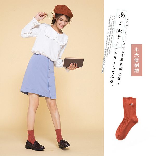 ins new winter cotton socks cotton japanese-style cartoon thorn repair angel womens mid-calf socks brand direct sale, Black;white
ins new winter cotton socks cotton japanese-style cartoon thorn repair angel womens mid-calf socks brand direct sale, Black;white