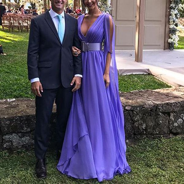 deep v neck lavender evening dress long robe de soiree sash full sleeve floor length prom dresses arabic formal party dress, Black;red
deep v neck lavender evening dress long robe de soiree sash full sleeve floor length prom dresses arabic formal party dress, Black;red