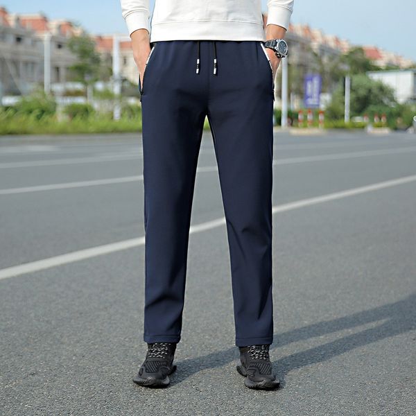 men straight pants winter warm pant mens elastic waist long trouser office slim business casual bottoms breathable england style, Black
men straight pants winter warm pant mens elastic waist long trouser office slim business casual bottoms breathable england style, Black