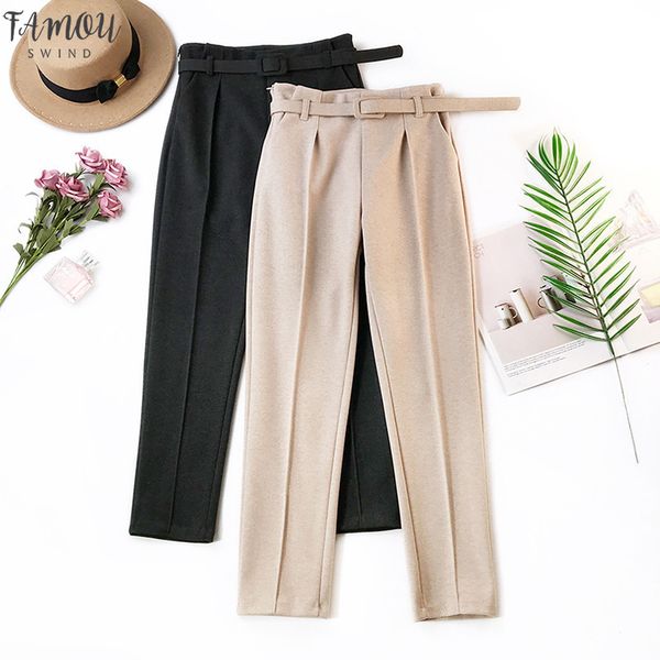 womens pants lady winter solid high waist pockets harem pants harajuku fitness office autumn trousers femme, Black;white
womens pants lady winter solid high waist pockets harem pants harajuku fitness office autumn trousers femme, Black;white