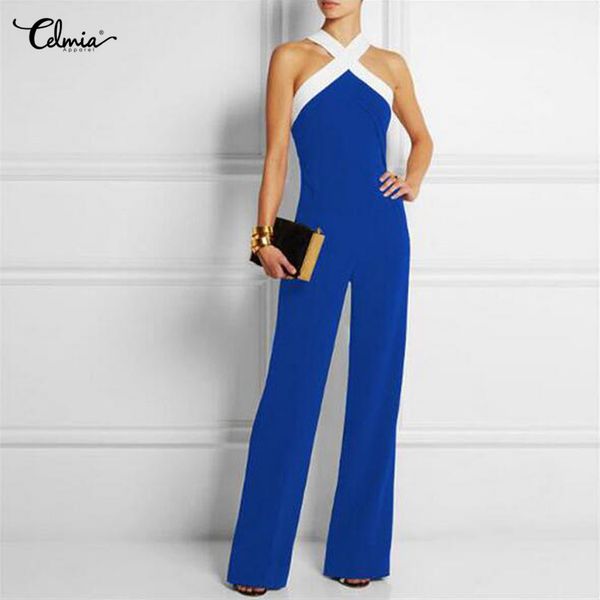 slim long women jumpsuits summer plus size pants halter neck off shoulder sleeveless rompers casual playsuit lady overalls, Black
slim long women jumpsuits summer plus size pants halter neck off shoulder sleeveless rompers casual playsuit lady overalls, Black