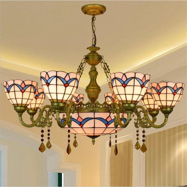american simple mediterranean creative tiffany stained glass living room dining room bedroom glass long crystal chandelier tf024
american simple mediterranean creative tiffany stained glass living room dining room bedroom glass long crystal chandelier tf024