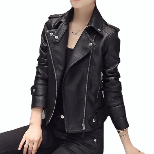 autumn winter zippers black biker jackets new fashion women turn-down collar pu leather coat leather jacket pockets
autumn winter zippers black biker jackets new fashion women turn-down collar pu leather coat leather jacket pockets
