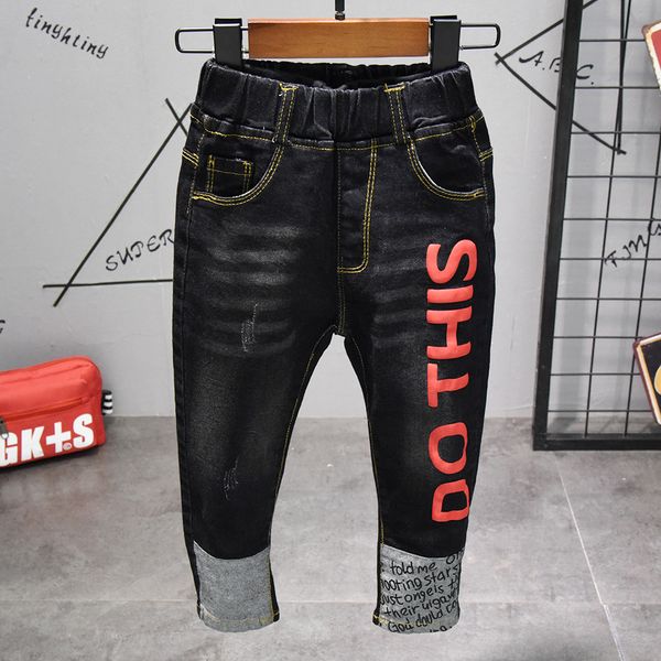 boys spring autumn denim black jeans kids letter printed fashion jean baby all match trousers children 2-7 years old, Blue
boys spring autumn denim black jeans kids letter printed fashion jean baby all match trousers children 2-7 years old, Blue