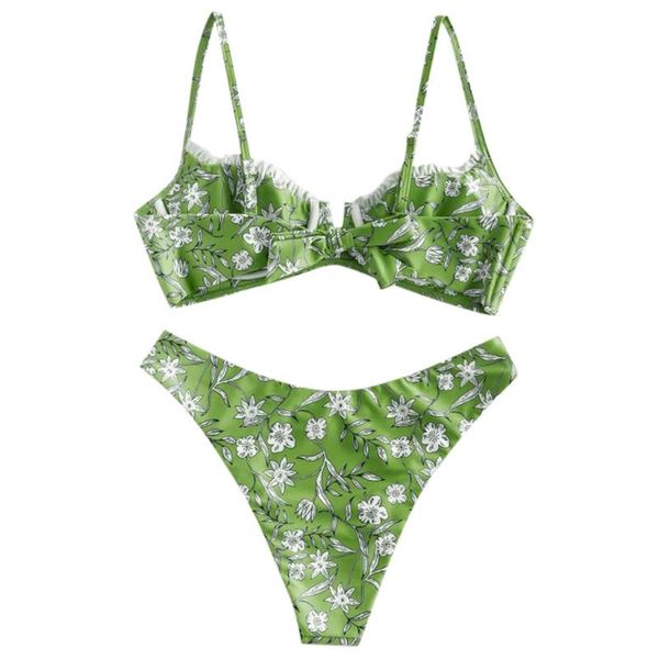 women flower print high cut v neck two pieces bikini swimwear bathing low waist swimsuit two pieces beachwear monokini beach, White;black 
women flower print high cut v neck two pieces bikini swimwear bathing low waist swimsuit two pieces beachwear monokini beach, White;black