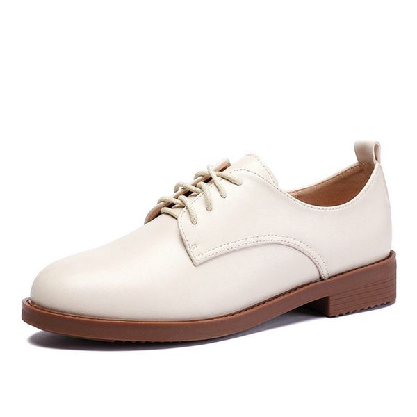 fashion vintage leather black and beige lace up low heel oxford brogue shoes for women flat lacing deep mouth casual shoes
fashion vintage leather black and beige lace up low heel oxford brogue shoes for women flat lacing deep mouth casual shoes