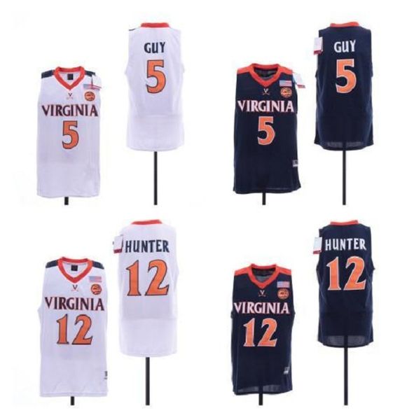 ncaa virginia cavaliers jerseys 5 kyle guy 12 de'andre hunter uva college basketball jersey with final four champions patch size s-xxxl, Black
ncaa virginia cavaliers jerseys 5 kyle guy 12 de'andre hunter uva college basketball jersey with final four champions patch size s-xxxl, Black
