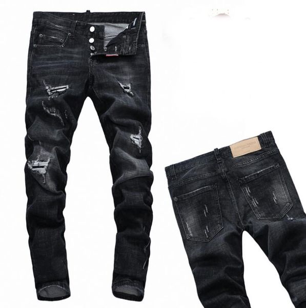 new 2019 man ripped denim tearing jeans black cotton fashion tight spring autumn men's pants a7902, Blue
new 2019 man ripped denim tearing jeans black cotton fashion tight spring autumn men's pants a7902, Blue