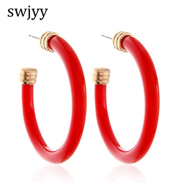 swjyy big hoop ear resin earring for women aretes de mujer metal big earring boucles oorbellen brincos ear, Golden
swjyy big hoop ear resin earring for women aretes de mujer metal big earring boucles oorbellen brincos ear, Golden