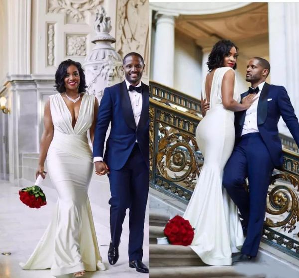 selling mermaid wedding dresses selling backless deep v neck sleeveless classic mermaid bride dresses bridal gown, White
selling mermaid wedding dresses selling backless deep v neck sleeveless classic mermaid bride dresses bridal gown, White