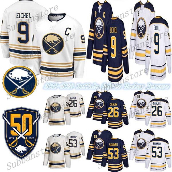 buffalo sabres jersey 50th golden 9 jack eichel 26 rasmus dahlin 53 jeff skinner hockey jerseys, Black;red 
buffalo sabres jersey 50th golden 9 jack eichel 26 rasmus dahlin 53 jeff skinner hockey jerseys, Black;red