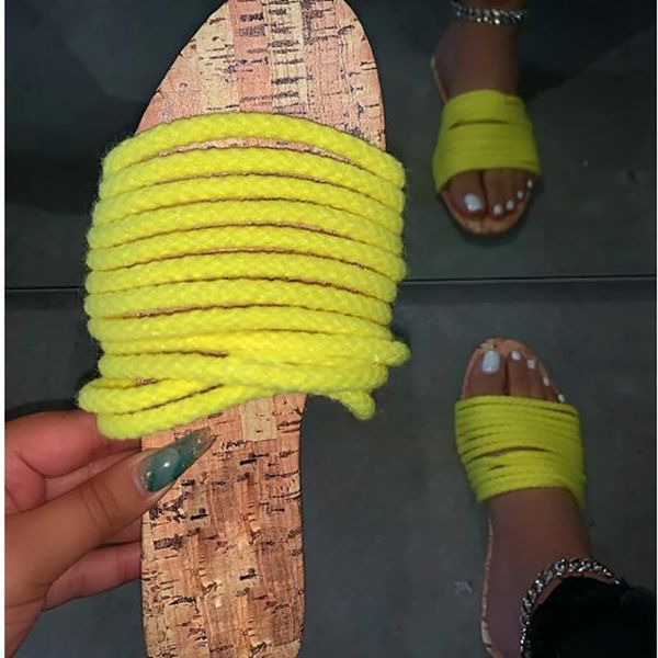 fashion summer new plus size outdoor slippers roman wind solid color rope straps flat bottom beach female slippers, Black
fashion summer new plus size outdoor slippers roman wind solid color rope straps flat bottom beach female slippers, Black