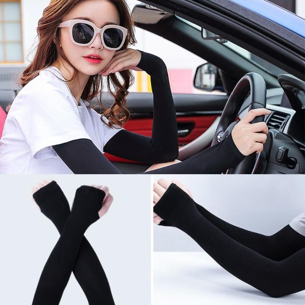1 pair arm sleeves ice fabric uv protection cooling warmer sports sleeve hand cover running fishing golf riding summer gloves, Black
1 pair arm sleeves ice fabric uv protection cooling warmer sports sleeve hand cover running fishing golf riding summer gloves, Black