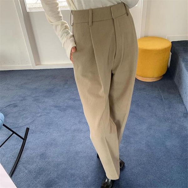 women's pants & capris hzirip casual pleated solid texture pockets high waist 2021 leisure large size office lady loose all match penci, Black;white
women's pants & capris hzirip casual pleated solid texture pockets high waist 2021 leisure large size office lady loose all match penci, Black;white