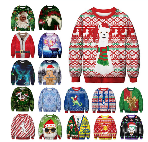 2019 fashion men women ugly christmas sweater vacation santa elf funny christmas fake hair jumper autumn winter clothing b247, Black
2019 fashion men women ugly christmas sweater vacation santa elf funny christmas fake hair jumper autumn winter clothing b247, Black