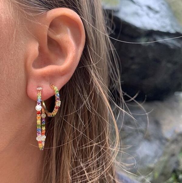 gorgeous trendy women lady gift jewelry gold filled multi color cubic zirconia 2019 spring new medium hoop earring j190628, Golden;silver
gorgeous trendy women lady gift jewelry gold filled multi color cubic zirconia 2019 spring new medium hoop earring j190628, Golden;silver