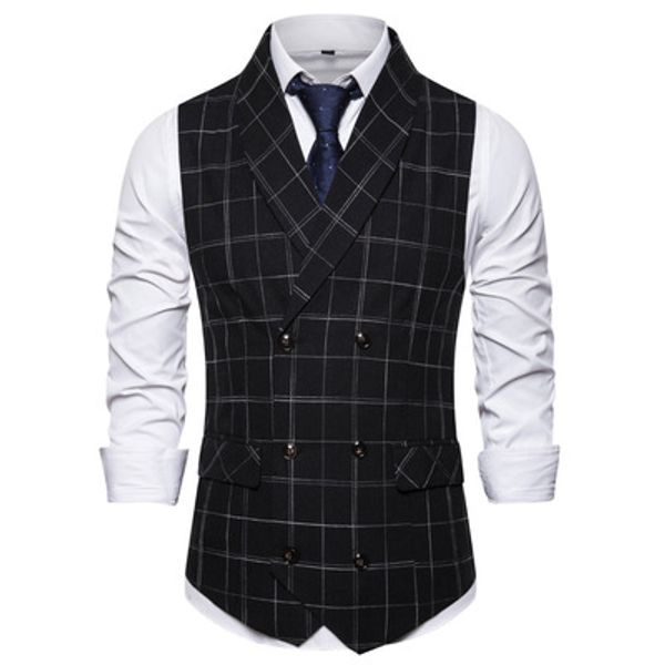 men's suit vest autumn and winter new fashion double-breasted suit vest men's striped green fruit collar men 073, Black;white
men's suit vest autumn and winter new fashion double-breasted suit vest men's striped green fruit collar men 073, Black;white