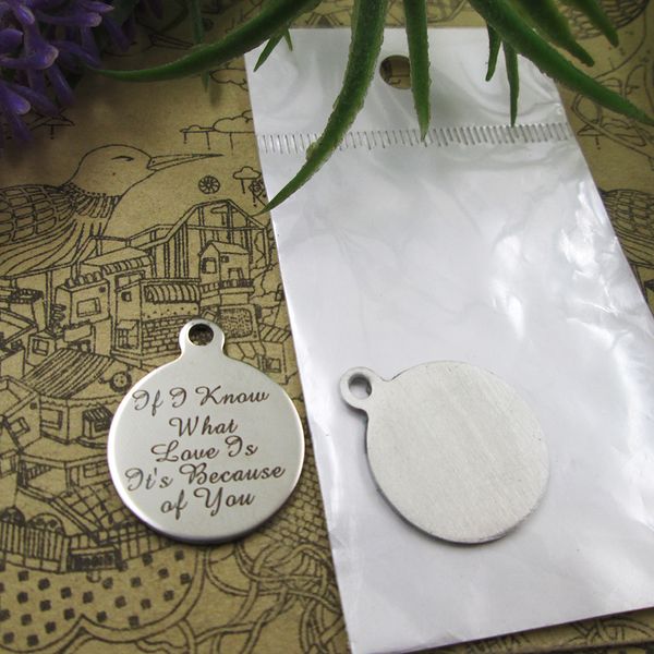 40pcs--"if i know what love is it is because of you"stainless steel charms more style for choosing diy charms pendants for necklac, Bronze;silver
40pcs--"if i know what love is it is because of you"stainless steel charms more style for choosing diy charms pendants for necklac, Bronze;silver