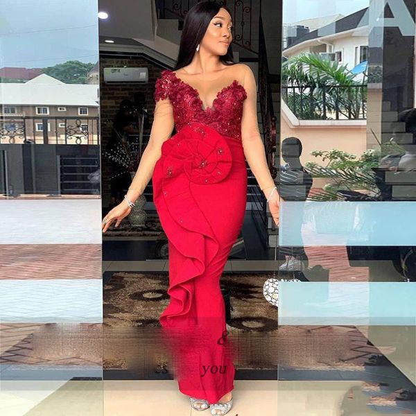 sheer scoop long sleeve mermaid evening dresses arabic dubai lace beaded ruffles satin prom gowns vestido de festa, Black
sheer scoop long sleeve mermaid evening dresses arabic dubai lace beaded ruffles satin prom gowns vestido de festa, Black
