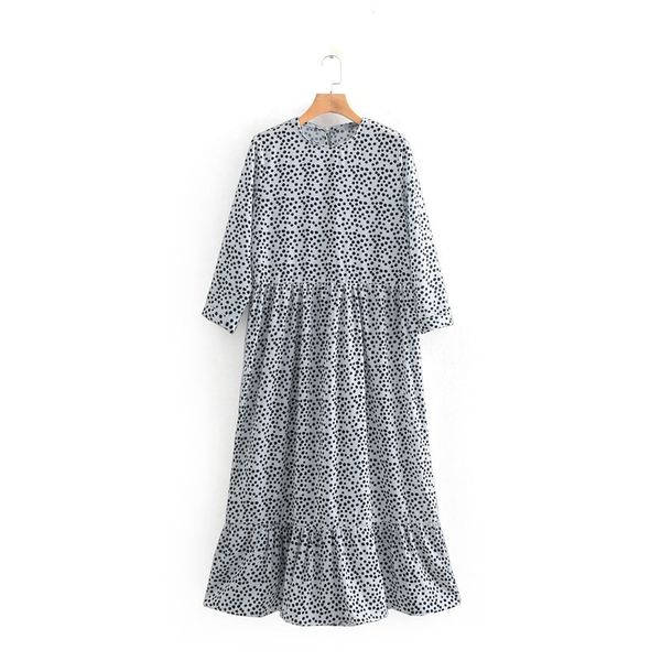 2019 wind circle printing long sleeve dress, Black;gray
2019 wind circle printing long sleeve dress, Black;gray