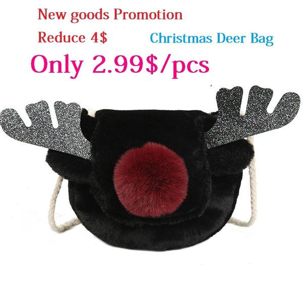 2019 new christmas deer bag women gift fur reindeer crossbody bag red nose elk winter plush sweet girls sling shoulder sj268
2019 new christmas deer bag women gift fur reindeer crossbody bag red nose elk winter plush sweet girls sling shoulder sj268