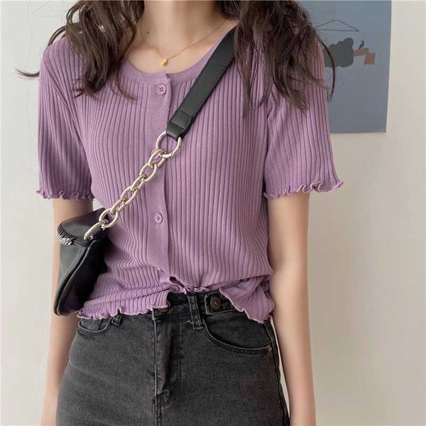 6 color summer new casual thin ice silk t shirt female harajuku kawaii knitted t-shirt short sleeve crop mujer, White
6 color summer new casual thin ice silk t shirt female harajuku kawaii knitted t-shirt short sleeve crop mujer, White