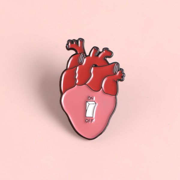 heart blood vessel brooch red switch on/off cartoon human body personality creativity special gift pins, Gray
heart blood vessel brooch red switch on/off cartoon human body personality creativity special gift pins, Gray