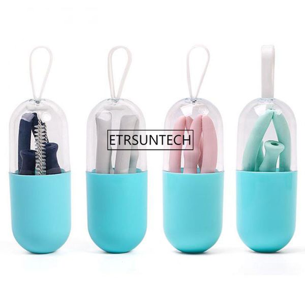 1000sets collapsible reusable silicone drinking straws with storage case cleaning brush
1000sets collapsible reusable silicone drinking straws with storage case cleaning brush