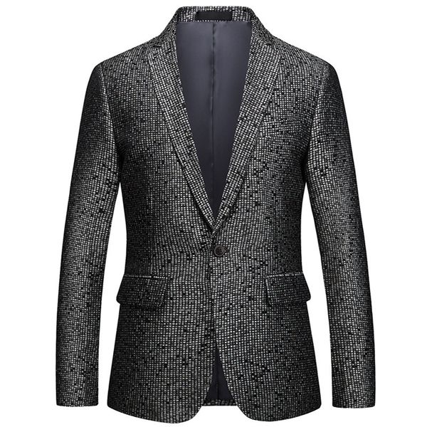 2019 new fashion blazer euro-american wind coloured qianbi ge suit men's leisure large size single-row button small suit top, White;black
2019 new fashion blazer euro-american wind coloured qianbi ge suit men's leisure large size single-row button small suit top, White;black