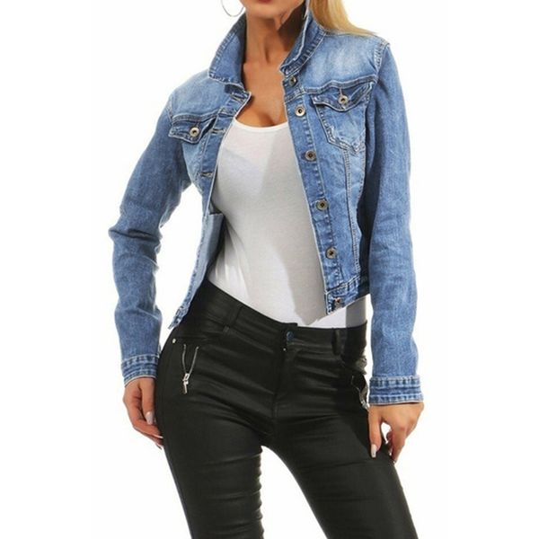 women's denim jacket short female bomber jackets casual fashion spring autumn long jean coat bead outwear overcoat plus size, Black;brown
women's denim jacket short female bomber jackets casual fashion spring autumn long jean coat bead outwear overcoat plus size, Black;brown