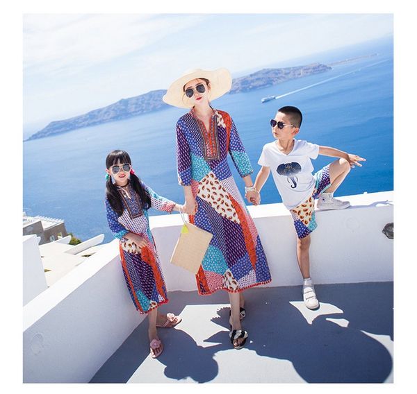 parent-child wear women's wear summer 2020 new wave of the whole family a family of three seaside vacation beach skirt, Blue
parent-child wear women's wear summer 2020 new wave of the whole family a family of three seaside vacation beach skirt, Blue