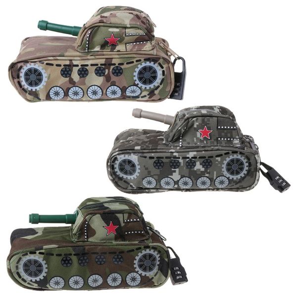 creative tank camouflage pencil bag with lock pen storage organizer office school supplies stationery boy gift
creative tank camouflage pencil bag with lock pen storage organizer office school supplies stationery boy gift