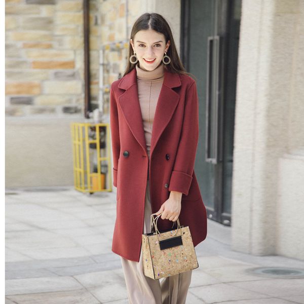 ayusnue new autumn winter double breasted wool coat european sweety red trench for women overcoat long sleeve lx1919, Black
ayusnue new autumn winter double breasted wool coat european sweety red trench for women overcoat long sleeve lx1919, Black