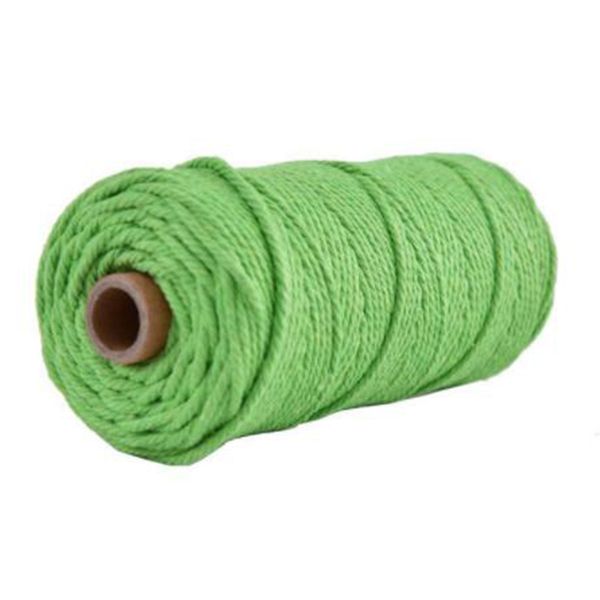1roll macrame rope string natural cotton twisted cord artisan craft 12 color new, Black;white
1roll macrame rope string natural cotton twisted cord artisan craft 12 color new, Black;white