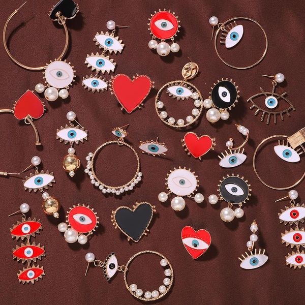 2020 new heart eye hoop earrings for women fashion wedding jewelry lady party simulated pearl statement earrings jewelry gifts, Golden;silver
2020 new heart eye hoop earrings for women fashion wedding jewelry lady party simulated pearl statement earrings jewelry gifts, Golden;silver