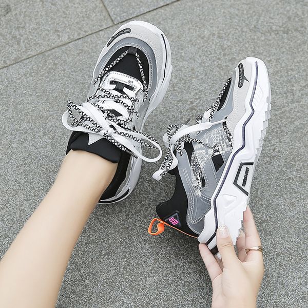 fashion women vulcanized comfortable round head platform woman flat sneakers ladies lace up casual sport shoes y200424, Black
fashion women vulcanized comfortable round head platform woman flat sneakers ladies lace up casual sport shoes y200424, Black